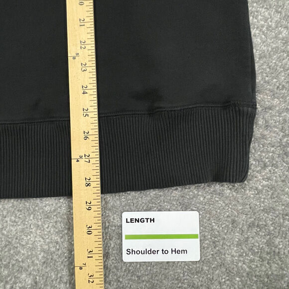 Eddie Bauer Quarter Zip Pullover Sweater Men Size XL Black Long Sleeves Soft - Picture 8 of 11